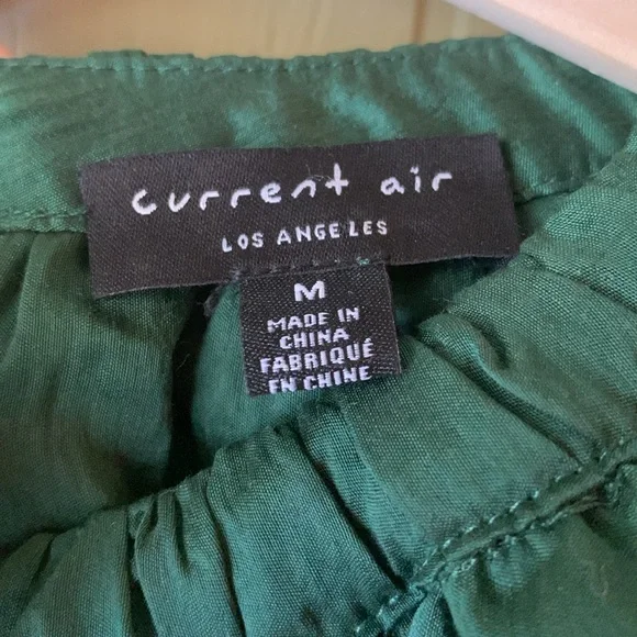 Emerald Green Current Air Long Sleeve Dress Size Medium EUC - Picture 6 of 11